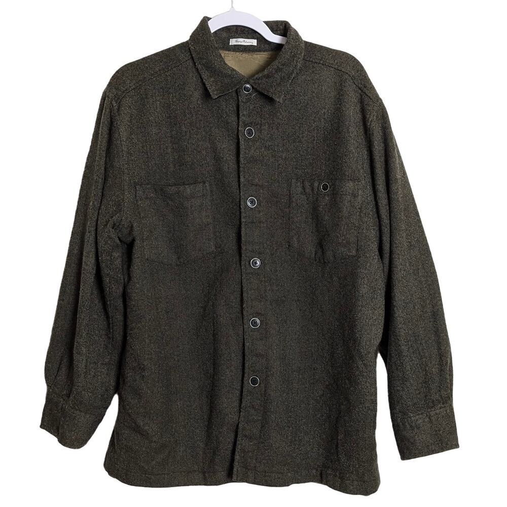 Tommy Bahama Virgin Wool Brown Fall Autumn Cool Weather Jacket Men's Size Large